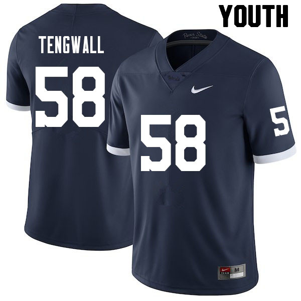 NCAA Nike Youth Penn State Nittany Lions Landon Tengwall #58 College Football Authentic Navy Stitched Jersey NHP2298OO